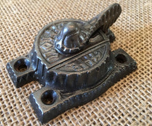 Load image into Gallery viewer, Antique Cast Iron &quot;The Champion&quot; Window Sash Lock With Keeper
