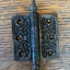 Antique Decorative Cast Iron Steeple Tip Door Hinge - 3" x 3"