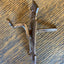 Antique Decorative Bronze Bird Door Bell Lever - 2¼" x 6¼" alt side