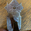 Antique Decorative Bronze Bird Door Bell Lever - 2¼" x 6¼" top view