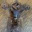 Antique Decorative Bronze Bird Door Bell Lever - 2¼" x 6¼" close up front