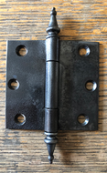 Antique Cast Iron Steeple Tip Door Hinge - 3½