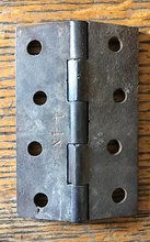 Load image into Gallery viewer, Antique Simple Cast Iron Door Hinge - 2½&quot; x 4&quot;
