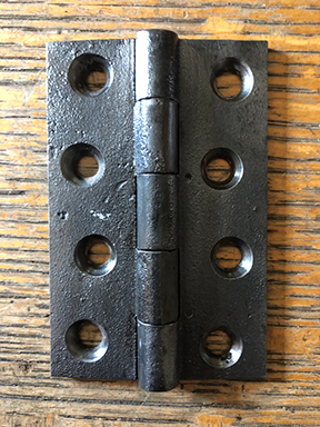 Antique Simple Cast Iron Door Hinge - 2½" x 4"