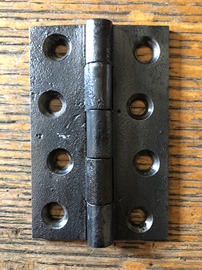 Antique Simple Cast Iron Door Hinge - 2½