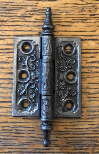 Antique Cast Iron Steeple Tip Door Hinge - 3