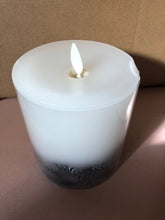 Load image into Gallery viewer, White Wax Pinecone Luminara Indoor Pillar Candle_CLEARANCE
