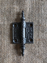 Load image into Gallery viewer, Antique Cast Iron Steeple Tip Door Hinge - 2&quot; x 2&quot;
