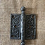 Antique Decorative Cast Iron Ball Tip Door Hinge - 3" x 3"