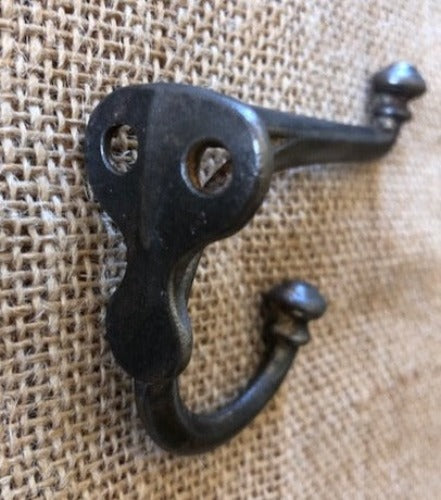 Antique Cast Schoolhouse Hat/Coat Hook - 3⅝" back