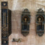 Antique Norwich Pocket Door Lock Set - 3¾" x 5½"