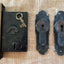 Antique Norwich Pocket Door Lock Set - 3¾" x 5½" back