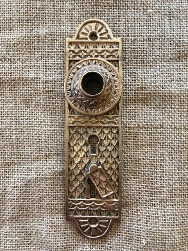 Antique Decorative Escutcheon Door Knob Plate