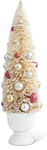 Load image into Gallery viewer, Cream Bottle Brush Trees w/Red Silver and Gold in Urns #3
