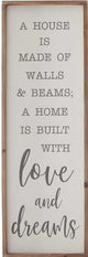 Wood Framed Linen Signs  - 2 Styles - 47¼" (store pick up only)