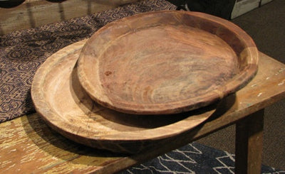 Round Wooden Tray