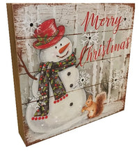Load image into Gallery viewer, Snowman Christmas Block With LED Light - 3 Styles Merry Christmas

