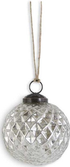 Silver Mercury Glass Ornaments - 2 Styles