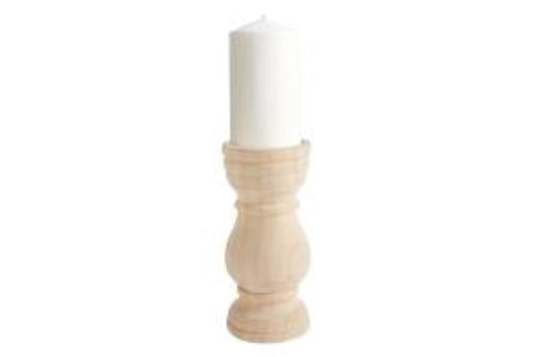 Paulownia Wood Candlestick 1