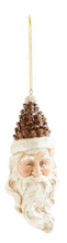 Load image into Gallery viewer, Pinecone Santa Head Ornaments - 3 Styles center
