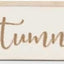 Engraved Wood Harvest Message Tabletop