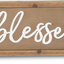 Copper Wall Signs (Blessed, Thankful, or Gather) With Wood Frame blessed