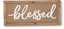 Copper Wall Signs (Blessed, Thankful, or Gather) With Wood Frame blessed