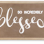 Copper Wall Signs (Family, Blessed or Gather) With Wood Frame blessed