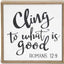 Assorted Wood Framed Enamel Inspirational Signs (4 Styles) cling to
