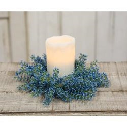 Sky Blue Bursting Astilbe Candle Ring