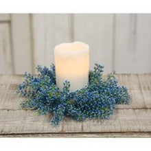 Load image into Gallery viewer, Sky Blue Bursting Astilbe Candle Ring
