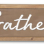 Copper Wall Signs (Blessed, Thankful, or Gather) With Wood Frame gather