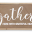 Copper Wall Signs (Family, Blessed or Gather) With Wood Frame gather