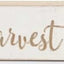 Engraved Wood Harvest Message Tabletop