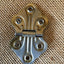 Antique Steel Cabinet Hinge - 1⅝" x 2⅞" back