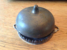 Load image into Gallery viewer, Antique Cast Iron &amp; Brass Dome, Lever-Operated Door Bell - 3¾&quot;
