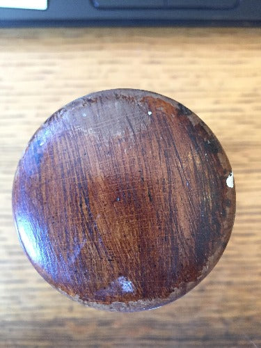 Wooden Drum Door Knobs end