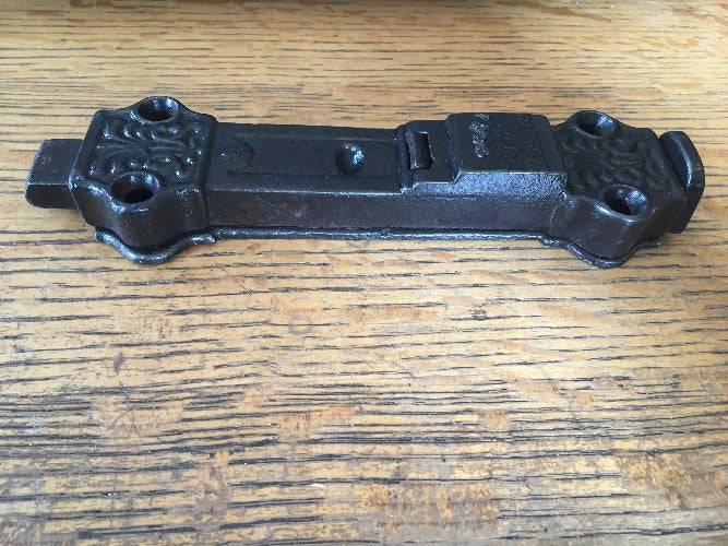 Antique Cast Iron Door Top Latch Deadbolt Lock side