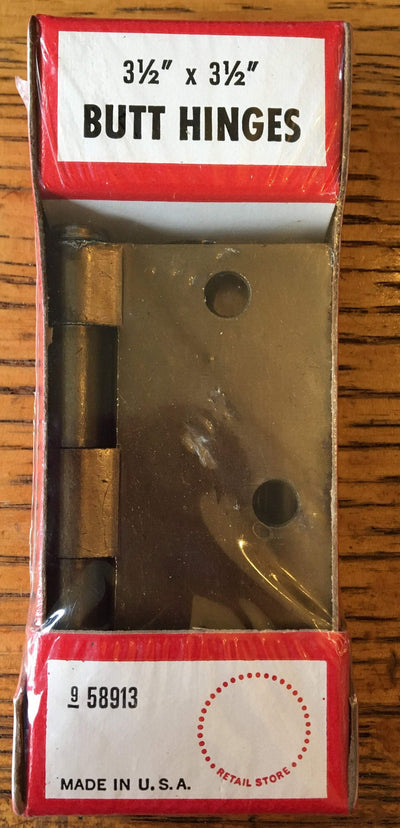 Butt Hinges, Sold by Sears, Roebuck & Co. - 3½" x 3½"