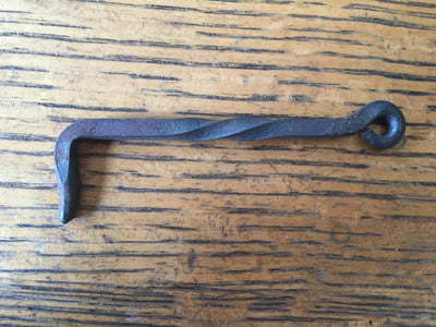 Antique Twisted Hand-Forged Hook - 4¼”