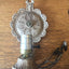 Antique Cast Iron Painted Wall Sconce front