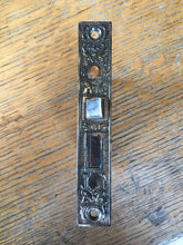 Load image into Gallery viewer, Antique Eastlake Mortise Lock With Stamped Metal Faceplate
