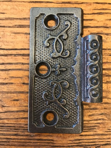 Antique Cast Iron Door Hinge, Half Only - 3½" x 3½"