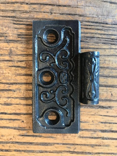 Antique Cast Iron Door Hinge, Half Only - 3" x 3"