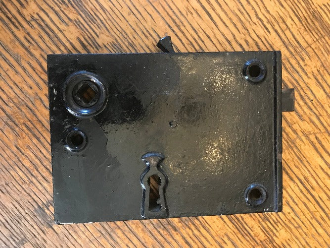 Antique Cast Iron Exterior Box/Rim Lock