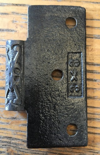 Antique Cast Iron  Door Hinge, Half Only - 3" x 3" back