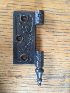 Antique Decorative Cast Iron Door Hinge - Left Half Only - 3