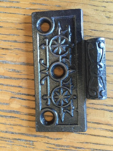 Antique Cast Iron Door Hinge, Half Only - 3" x 3"