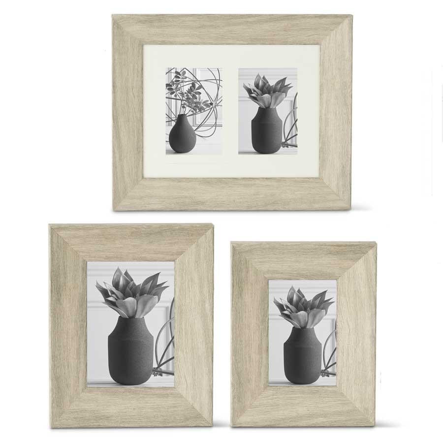 Graywash Wood Photo Frame - 3 Sizes