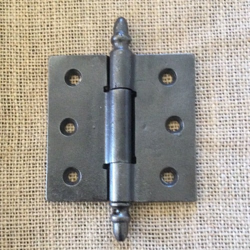 Antique Simple Cast Iron Acorn Tip Door Hinge - 3½